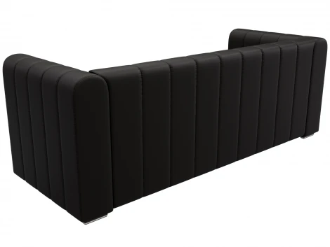 Диван прямой Лига-073 (ДСП,Фанера/Пластик/Экокожа/Коричневый) Лига Диванов 129991