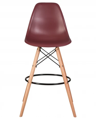 Стул барный DSW BAR (ножки светлый бук, цвет сливовый (R-13))