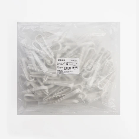 Дюбель-хомут для круглого кабеля (11-18мм) белый 100 шт. Stekker 39332