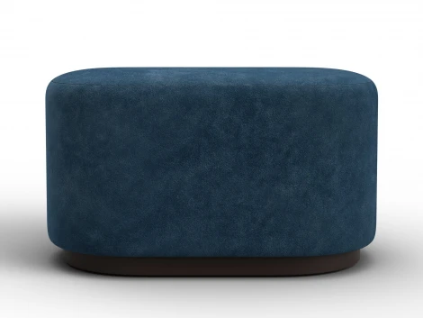Пуф 007 (ДСП,Фанера/Пластик/Велюр/Синий) Лига Диванов 132518