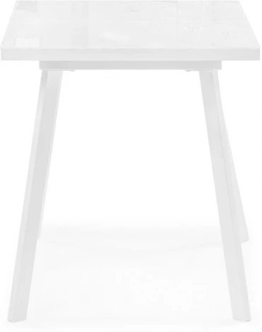 Стол стеклянный Woodville Маккензи 120(150)х70х77 белый