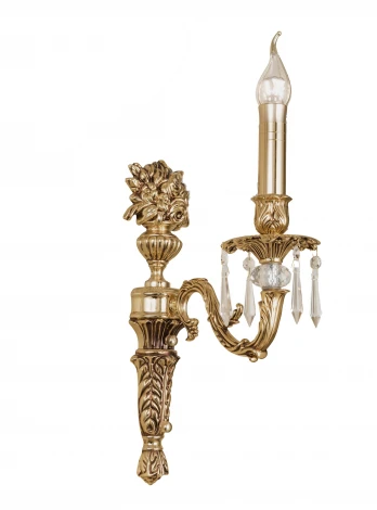 Бра Dio D'Arte Estrada E 2.1.1.600 G (220V, хрусталь, подвески, подсвечник, свеча)