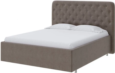 PROxSON Кровать Classic Large (Ткань: Велюр Лофти Кофейный) 160x190