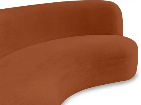 Диван Patti 2400 ОГОГО (арт.853245), (Мех/Кирпичный)