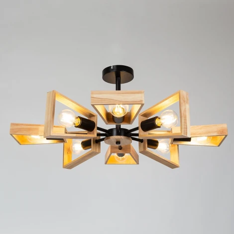 Потолочная люстра на штанге Arte Lamp Brussels A8030PL-8BK (220V)