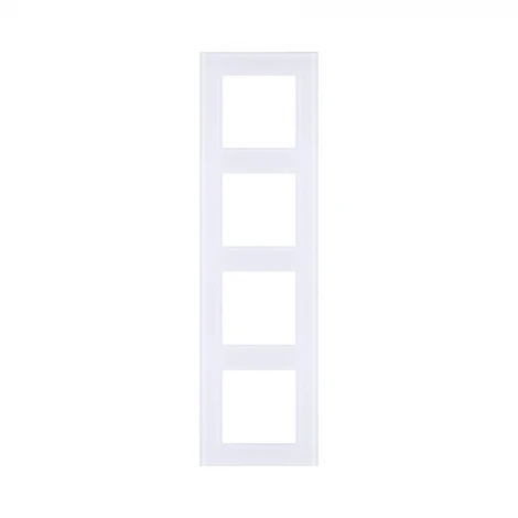 Рамка 4-постовая стекло белый Kollinger Asthetik AS4WH