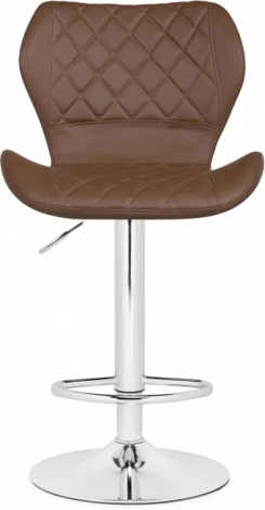 Барный стул Woodville Porch brown / chrome