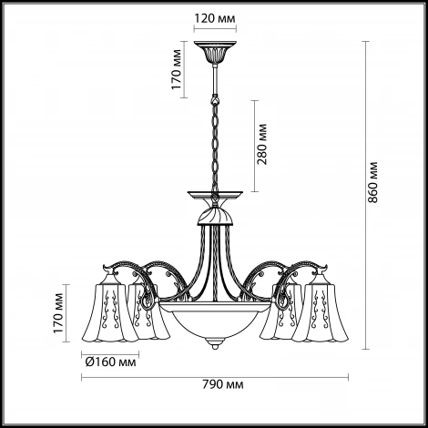 Подвесная люстра Lumion Sonette 2985/7A