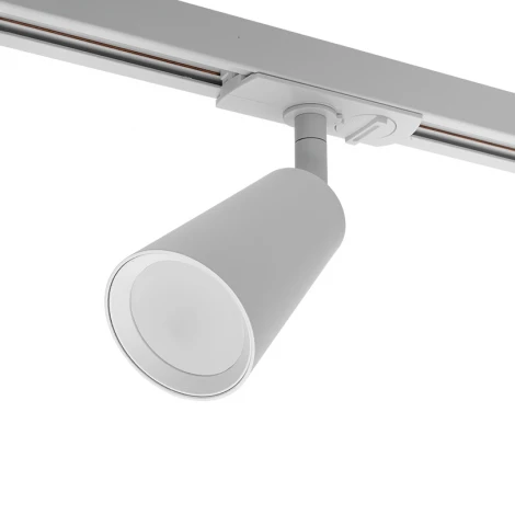 Трековый светильник однофазный Wolta WTL-GU10/11W под лампу GU10 белый CONO