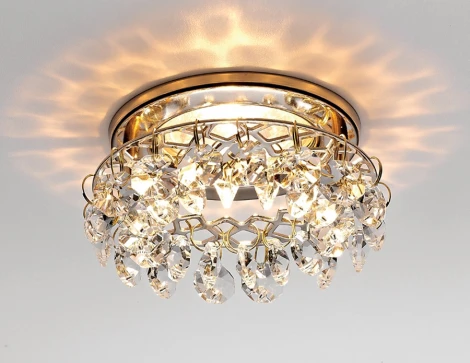 Встраиваемый точечный светильник Ambrella Хрусталь С Подвесами K7070 CL/G