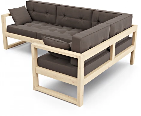 Диван Arsko Астер У сосна каменный велюр