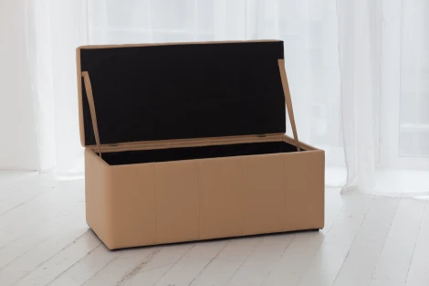 Банкетка Dreambag Лонг Бежевая ЭкоКожа 13120