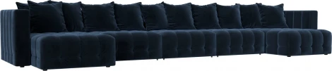 Диван П-образный Лига-052 НПБ МегаЛонг Лига Диванов (Велюр) арт.128864