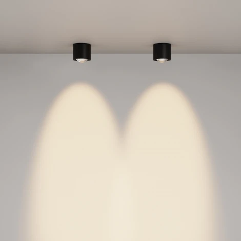 Потолочный светильник Maytoni Lens C217CL-15W3K-B (LED, 220V, круглые, IP44)