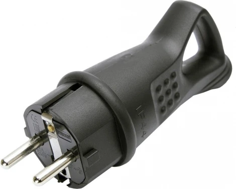 Вилка угловая с заземлением Stekker Одри 32843