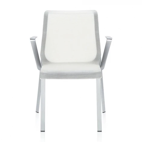 Кресло Pegus с подлокотниками белая сетка