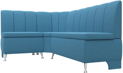 Диван кухонный угловой Кантри левый угол (Голубой/Рогожка) Лига Диванов арт.123220L