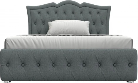 Кровать интерьерная Герда 140 (Серый/Рогожка) Лига Диванов арт.123063