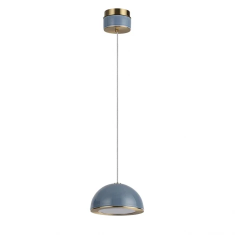 Подвесной светильник светодиодный Odeon Light Lulu 5452/6LA светлая бронза/синий/металл/керамика/акрил LED 6W 3000K