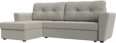 Диван угловой Амстердам Лайт левый угол (Бежевый/Рогожка) Лига Диванов арт.121167L