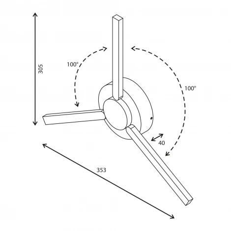 Архитектурная подсветка Elektrostandard 1665 TECHNO LED LEVER белый (220V, IP54)