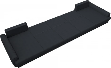 Диван П-образный Лига-057 НПБ МегаЛонг Лига Диванов (Замша) арт.129369