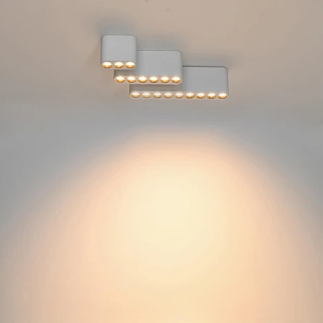 Потолочный линейный светильник Odeon Light Small 7091/15CL белый/металл/акрил LED 15W 3000K 220V