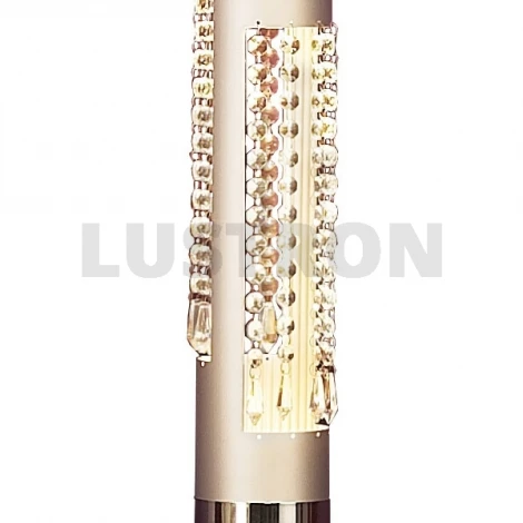 Интерьерная настольная лампа N-Light 6016 6016/1 silver + white crystal