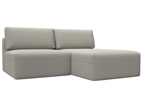 Диван угловой модульный Лига-060 НПБ угол универсальный (ЛДСП,Брус,Фанера/Пластик/Рогожка/Бежевый) Лига Диванов 129713