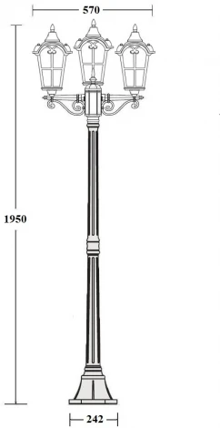 Наземный фонарь Oasis Light PORTO 86108B/02 Bl