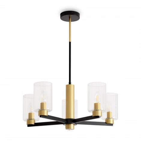 Потолочная люстра на штанге Freya Ombre FR2051CL-05BBS