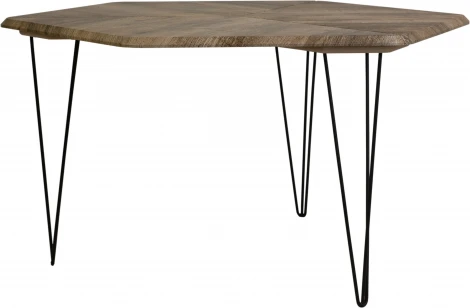 Стол журнальный BeautyStyle 23 дуб крымский состаренный/черный Mebelik арт.009002