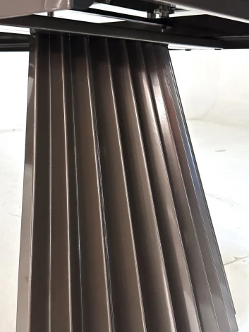 Стол M-City ASTRID 200 TL-102 Бежевый мрамор, испанская керамика / Шоколадное золото каркас