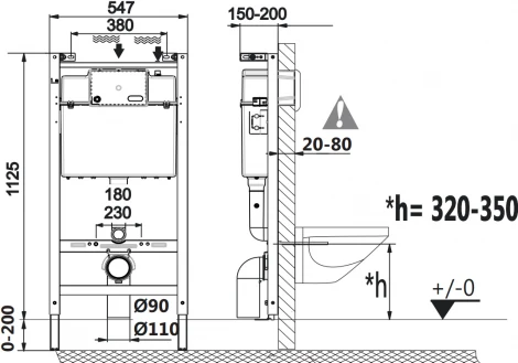 Комплект Roca Mateo 893100010 подвесной унитаз + инсталляция + кнопка