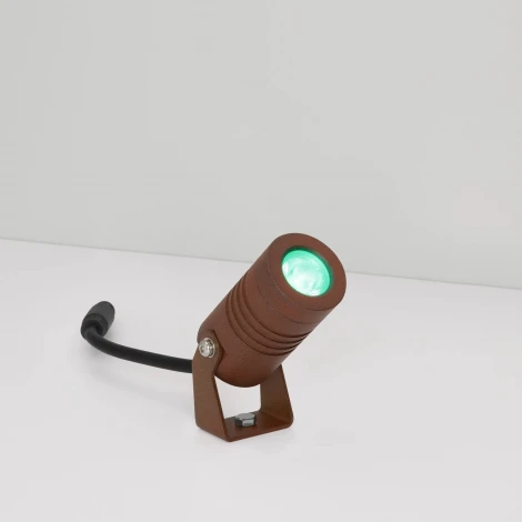 Прожектор уличный KT-RAY-COLOR-R42-6W RGB (RS, 25 deg, 12V) (Arlight, IP67 Металл) 053630 (LED)