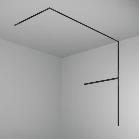 Шинопровод магнитный 1м встраиваемый под ГКЛ 12,5мм Basity, черный Maytoni Busbar trunkings Basity TRX172-121B (48V)