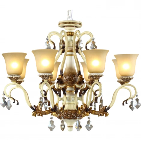 Подвесная люстра N-Light 708 708-08-02 ivory + amber