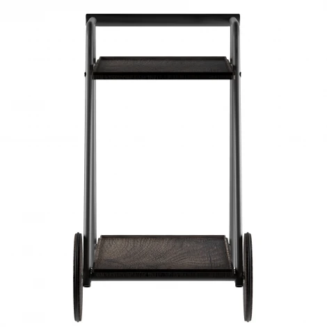 Стол сервировочный Оди металлик/эбеновое дерево/дуб маррон Mebelik 008846