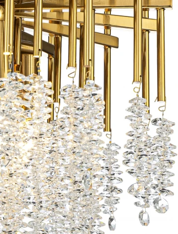 Подвесная люстра (12052/6P Gold) Indigo Cappella V000602 (220V, хрусталь, на тросе)