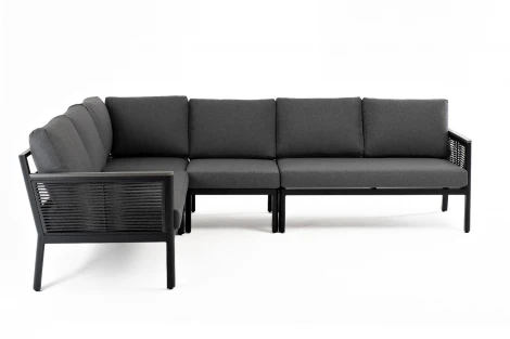 "Париж" угловой модульный диван, каркас из алюминия, цвет серый 4SIS арт.УТ-00008437