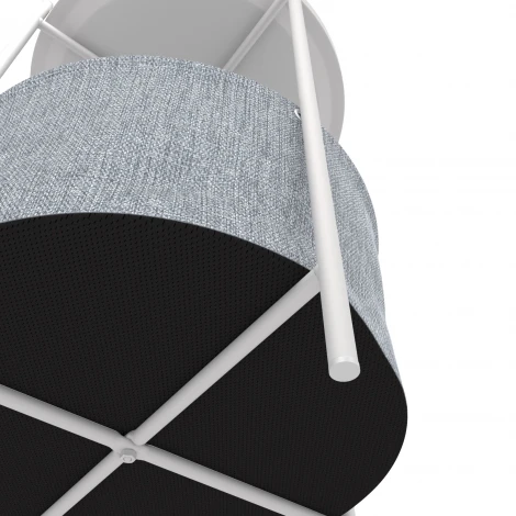 Журнальный стол LAVARIS Берген рогожка 82/82/ белый муар 4862947303