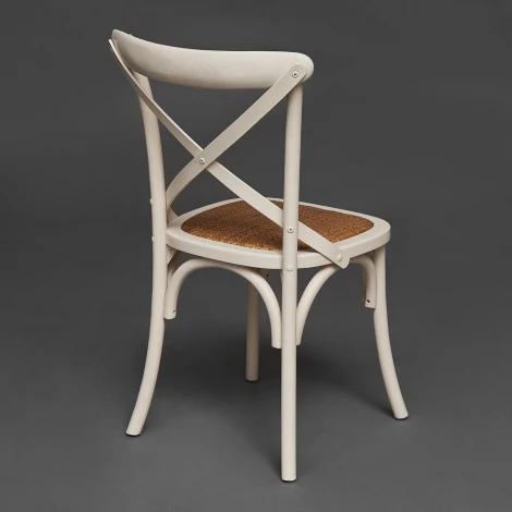 Стул CROSS (mod.CB2001) Белый (butter white) (дерево береза)