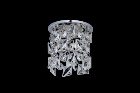 Встраиваемый светильник хрустальный Dio D'Arte Osimo Nickel GU10.5.14.8.702 N