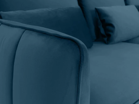 Диван Amsterdam трехместный ОГОГО (арт.583340), (Ткань/Синий)