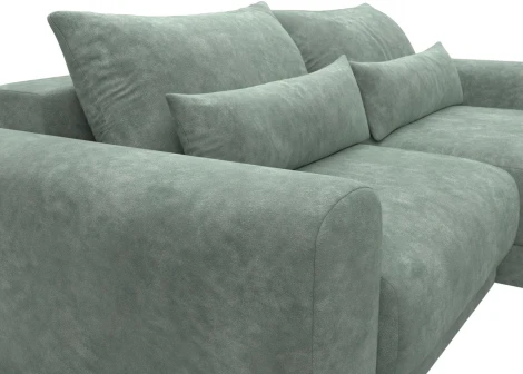 Диван угловой Лига-056 НПБ угол универсальный Лига Диванов (Велюр) арт.129160