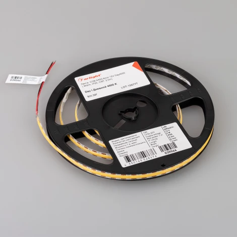 Светодиодная лента COB-X400-8mm 12V Day4000 (9 W/m, IP20, CSP, 2.5m) (Arlight) 039044 COB открытая