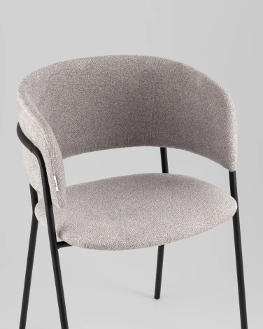 Кресло Нэлли New буклированный велюр серый Stool Group арт.УТ000039978