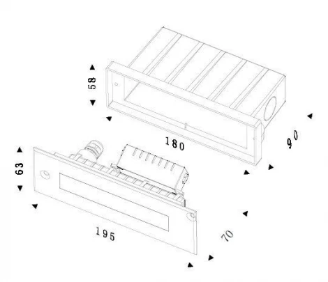 Встраиваемый светильник уличный Deko-Light Line 730292 (LED, 220V, IP67)