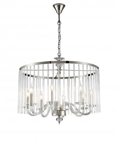 Подвесная люстра Simple Story 1037 1037-8PL (220V, на цепи, свеча, круглые)