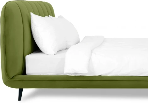 Кровать Amsterdam ОГОГО (арт.564340), (Велюр/Зеленый)